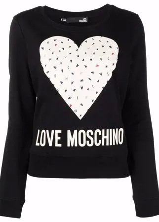 Love Moschino свитер с длинными рукавами и принтом