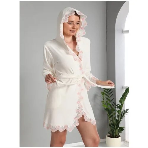 Nusa Домашний халат Virgie Цвет: Кремовый (L-xL)