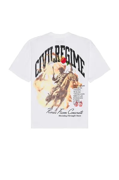 Футболка Civil Regime The Last Ride American Classic Oversized, белый
