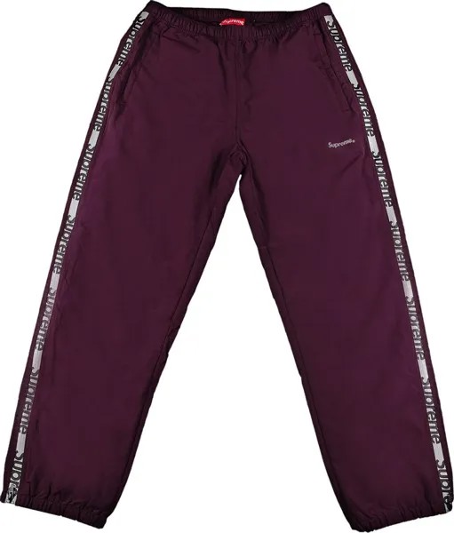 Брюки Supreme Reflective Zip Track Pant Purple, фиолетовый