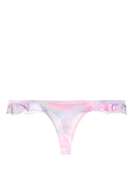 Chiara Ferragni плавки бикини Eye Star с оборками, розовый