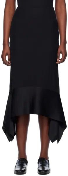 Черная длинная юбка с поясом Toteme