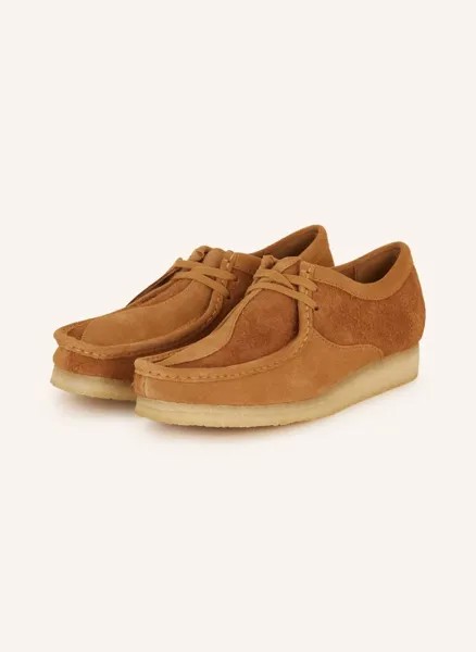 Ботинки wallabee дезерты Clarks Originals, коричневый