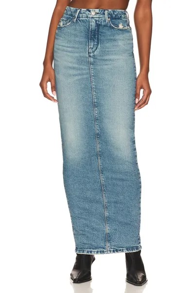 Юбка макси Good American Tube Maxi Denim Skirt, цвет Indigo 357