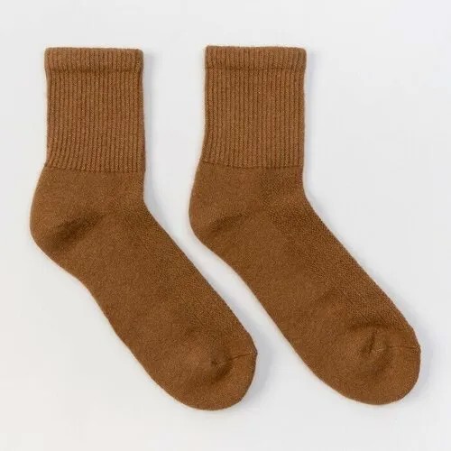 Носки , размер 45, коричневый