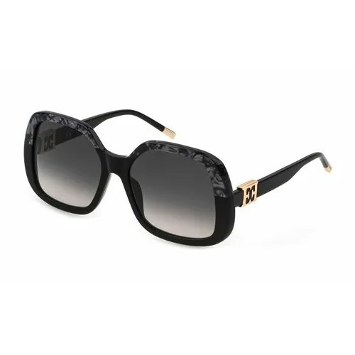 Солнцезащитные очки Escada C23-700, прямоугольные, оправа: пластик, для женщин, черный