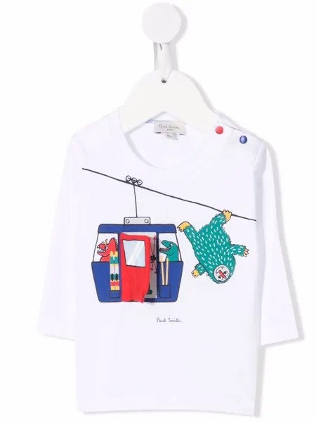 Paul Smith Junior футболка с принтом