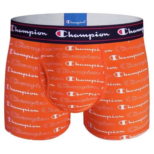 Champion Трусы Боксеры Rochester, гульфик с карманом, размер 50-52, оранжевый