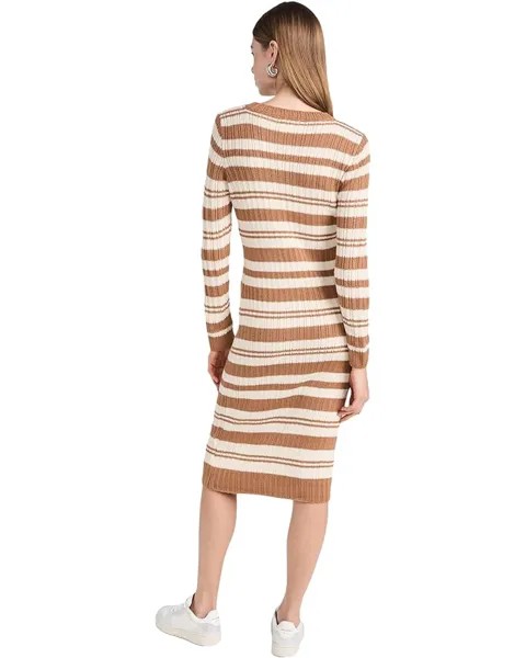 Платье line and dot Duo Striped Sweaterdress, цвет Sienna