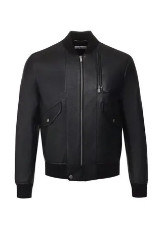 Кожаный бомбер Saint Laurent