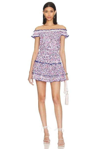 Платье мини Poupette St Barth Alba Alba, цвет BLUE BLUEBERRY