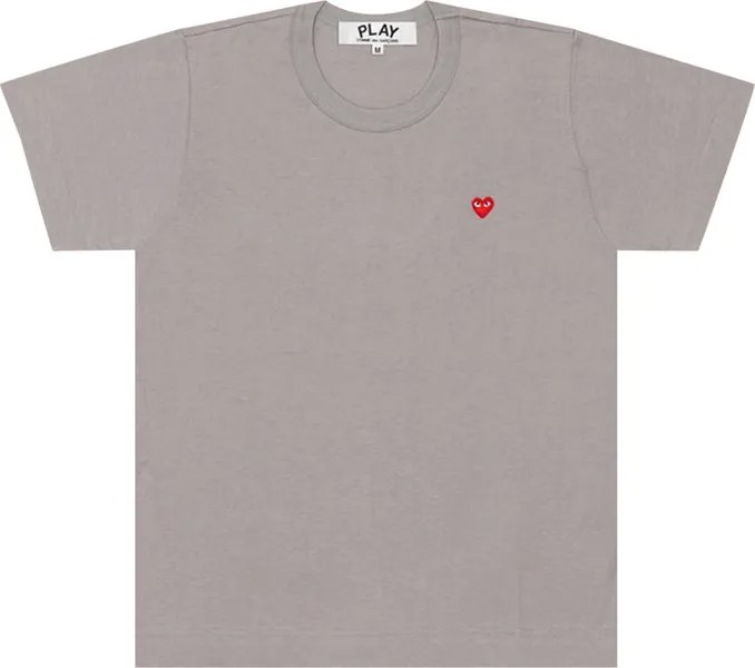 Футболка Comme des Garçons PLAY Small Heart T-Shirt 'Grey', серый