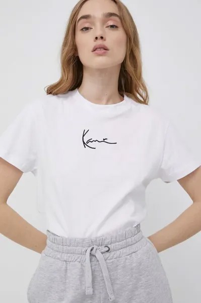 Хлопковая футболка Karl Kani, белый