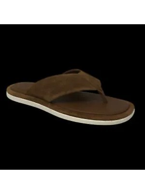 ВИНС. Мужские коричневые замшевые шлепанцы Dean Round Toe Slip On 8 M