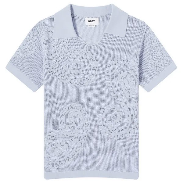 Поло Obey Briana Open Knit Shirt, цвет Hydrangea