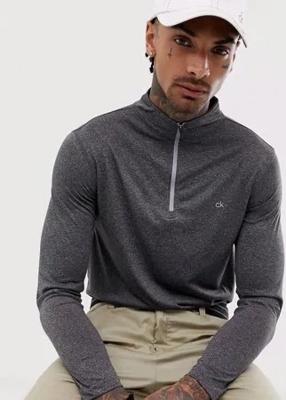 Серый свитшот с молнией Calvin Klein Golf Harlem