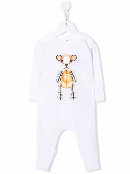 Burberry Kids комбинезон Thomas Bear с длинными рукавами