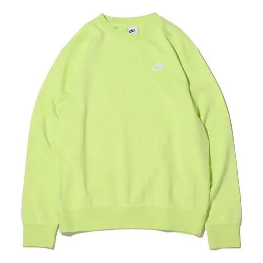 Толстовка Nike Sportswear Club French Terry Logo Sweatshirt 'Neon Green', мультиколор