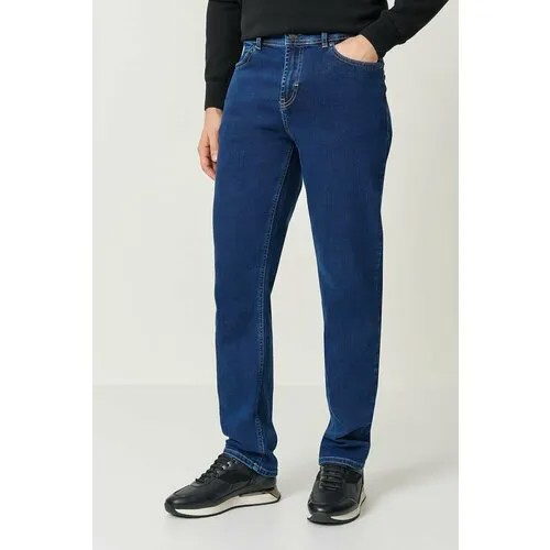 Джинсы зауженные Baon, размер 56, navy denim