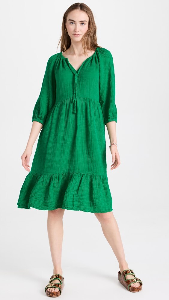 Платье SUNDRY Midi Tiered