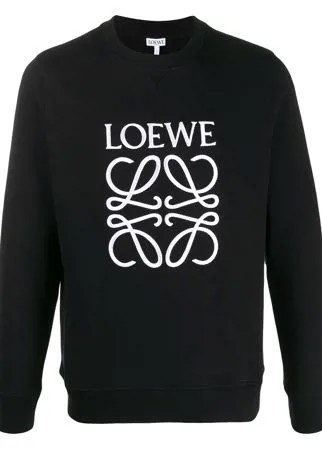 LOEWE толстовка с вышивкой Anagram