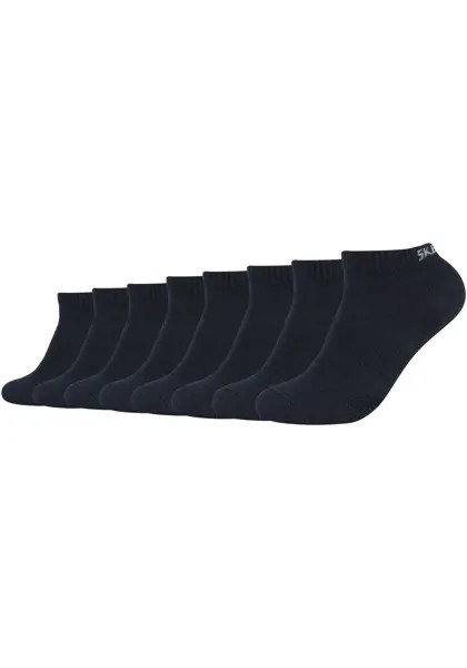 Носки-кроссовки Skechers (8 шт.) из высококачественной пряжи, цвет морской волны