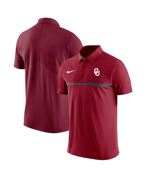 Мужская малиновая рубашка-поло Oklahoma Early 2023 Coaches Performance Nike