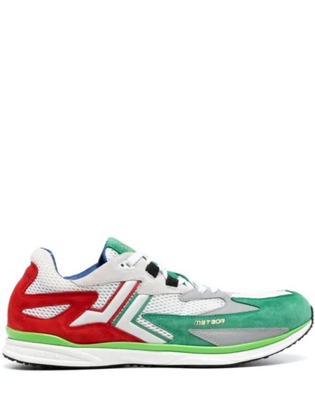 Кроссовки колор-блок Meteor Runner Lanvin, зеленый