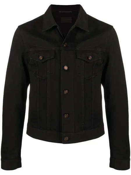 Saint Laurent джинсовая куртка-рубашка, черный