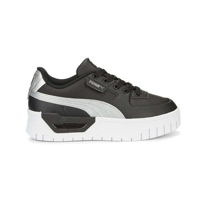 Puma Cali Dream Shiny Pack на шнуровке молодежные черные кроссовки повседневная обувь для девочек 3860