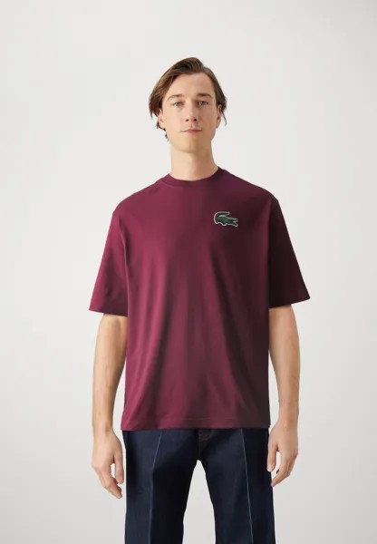 Футболка базовая CROC UNISEX Lacoste, цвет bordeaux