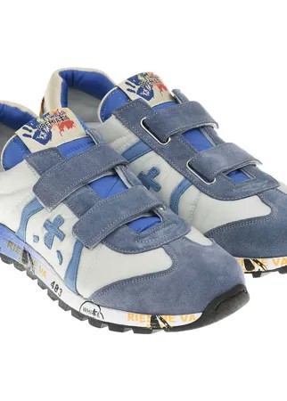 Кроссовки из кожи, light blue will be Premiata