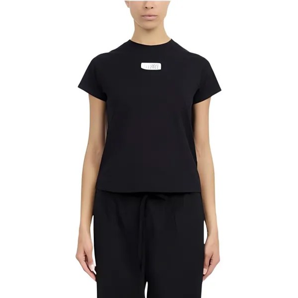 Футболка женская черная Mm6 Maison Margiela