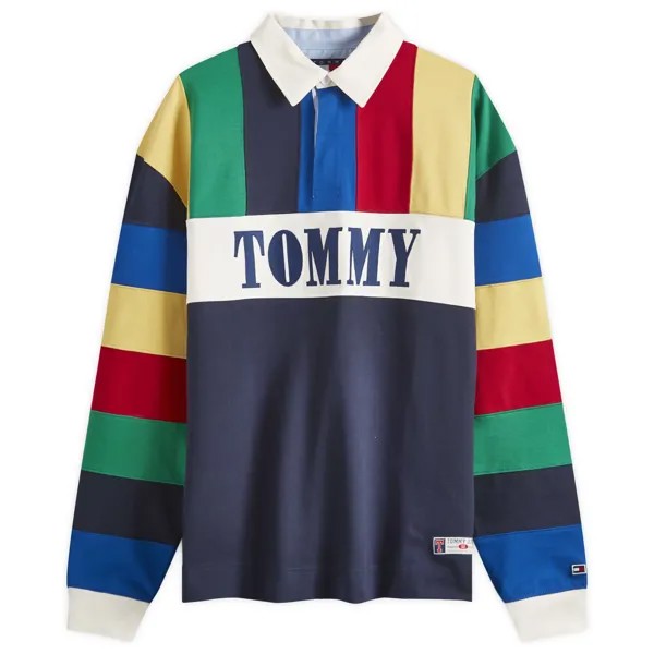 Футболка-поло Tommy Jeans Archive Games Rugby, мультиколор