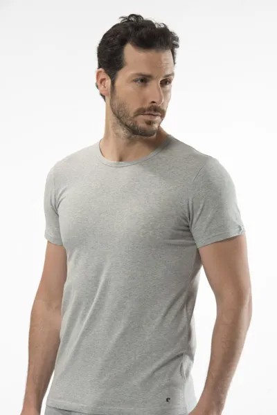 Футболка домашняя мужская 1305 Cacharel серая 2XL