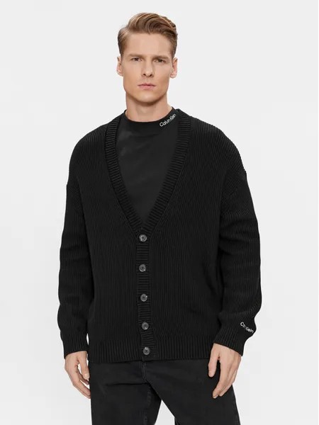 Кардиган стандартного кроя Calvin Klein, черный