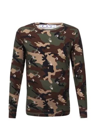 Хлопковый лонгслив Off-White