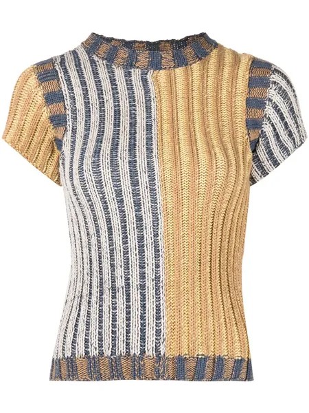 Eckhaus Latta футболка в рубчик