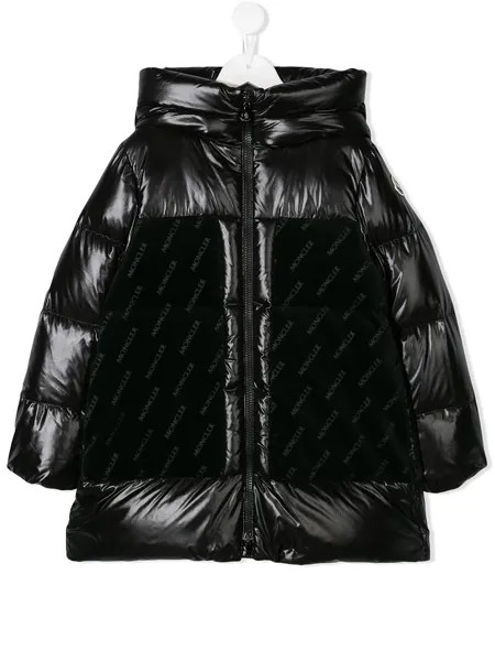 Moncler Enfant пуховик с капюшоном