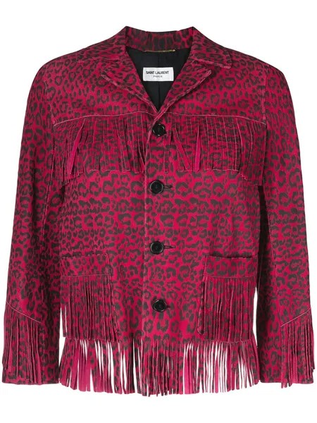 Yves Saint Laurent Pre-Owned жакет с леопардовым принтом 2010-х годов