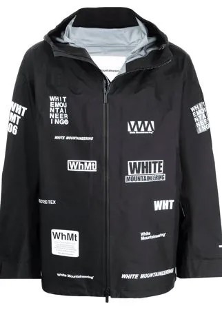 White Mountaineering легкая куртка с графичным принтом
