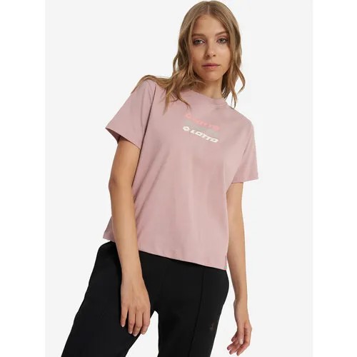 Футболка спортивная Lotto BLOCCO T-SHIRT W, размер L, лиловый
