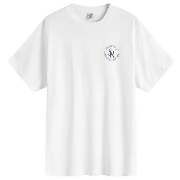 Футболка Sporty & Rich S&R T-Shirt, цвет White & Navy