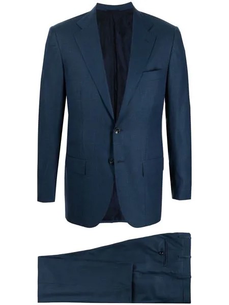 Kiton костюм-двойка Lass-Fit строгого кроя