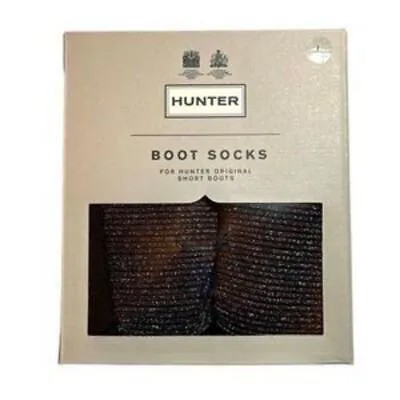 Женские резиновые сапоги цвета металлик Hunter, носки-утеплители для ног, BHFO 6059