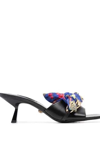 Versace мюли с декоративным платком