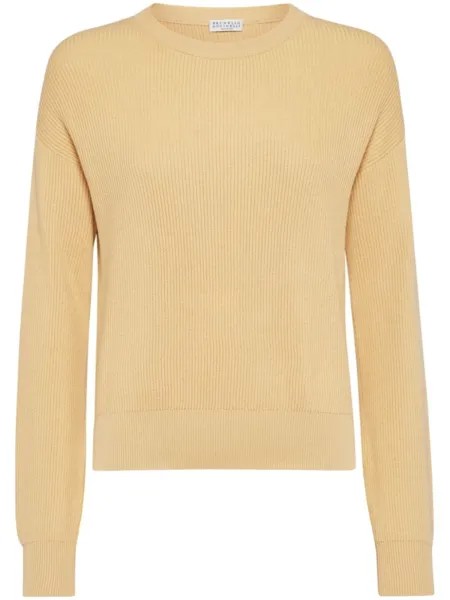 Brunello Cucinelli толстовка в рубчик, нейтральный цвет