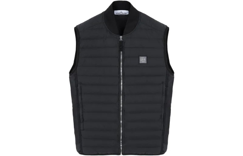 STONE ISLAND Жилет унисекс, цвет Black