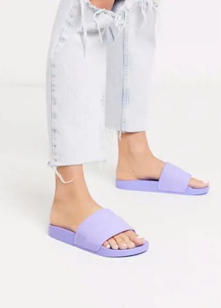 Лавандовые шлепанцы ASOS DESIGN-Фиолетовый