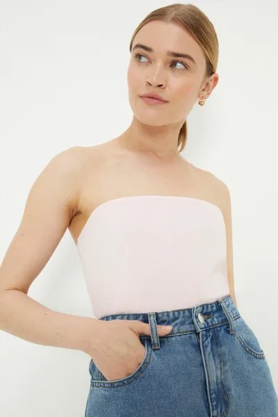 Хлопковый топ-бандо Dorothy Perkins, розовый
